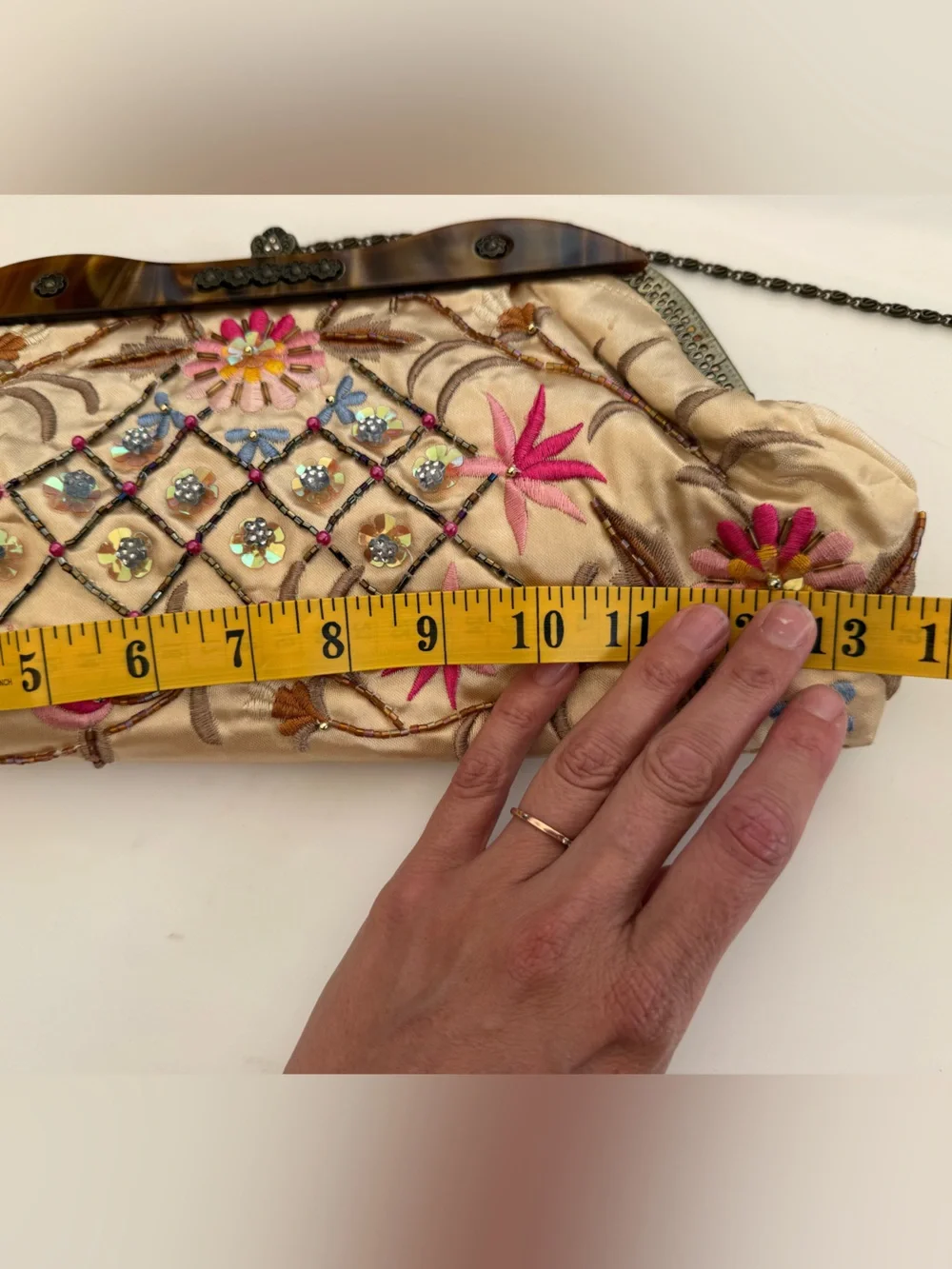 Victorian style beaded purse